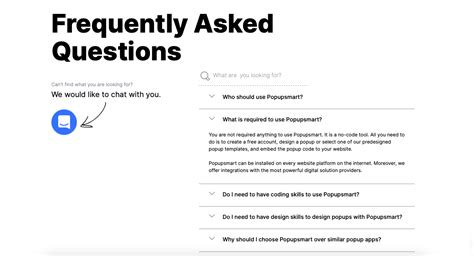 Website FAQ .